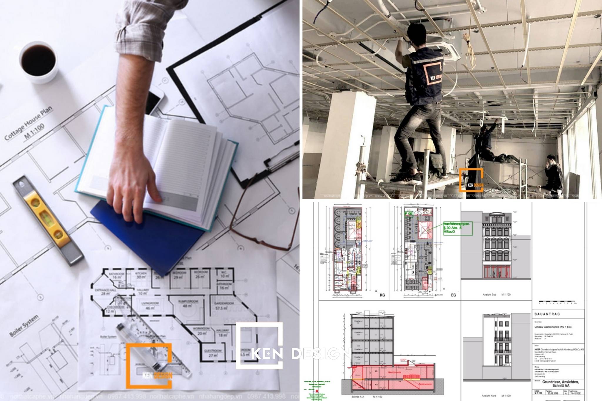 Thiết kế nhà hàng Đức phải phù hợp với thi công